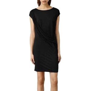 🆕 NWT ALLSAINTS Sabie Draped Mini Dress Size 2